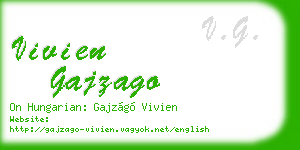 vivien gajzago business card