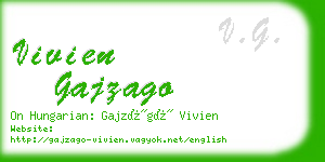 vivien gajzago business card